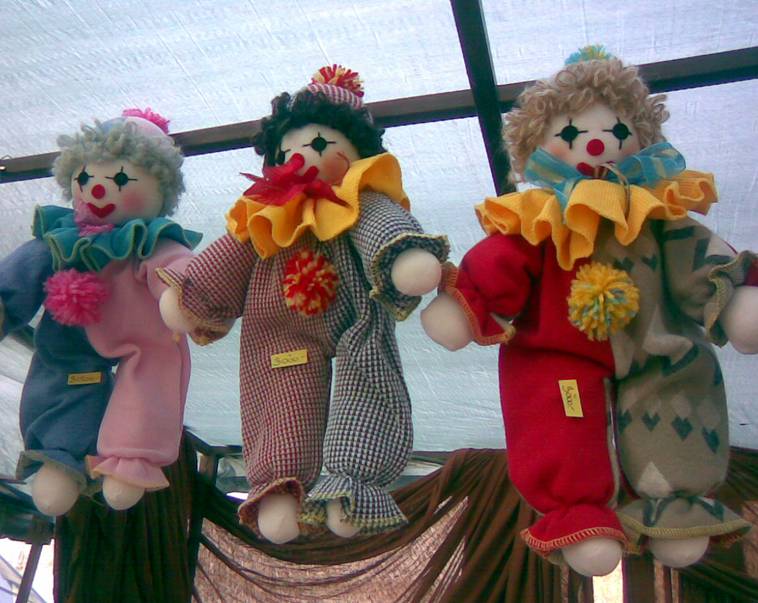 Bébi bohóc (40cm magas)